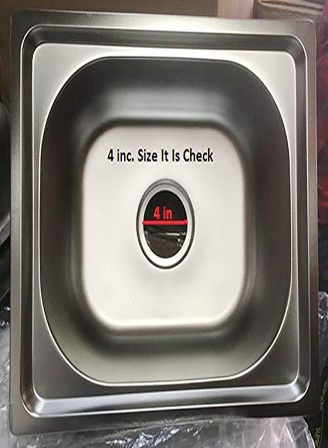 JAGGER وصلة تصريف مياه حوض المطبخ المصنوعة من الفولاذ المقاوم للصدأ من جاغر أو شبكة تصريف المياه المستخدمة في حوض المطبخ (مادة الفولاذ المقاوم للصدأ من الدرجة 304 مع سلة سفلية 4 بوصة) - Image 4